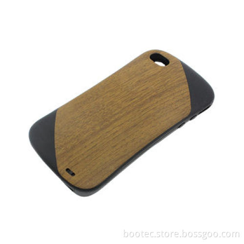 Slim PU Leather Wood Case for iPhone 5, Eco-friendly, Natural